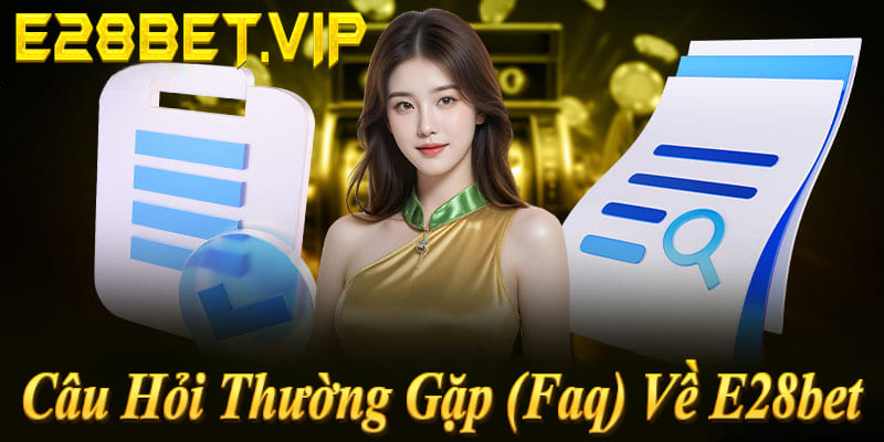 FAQ E28bet: Đăng ký 25s, nạp rút 30s miễn phí, thưởng 150% 18.888k, CSKH 24/7!