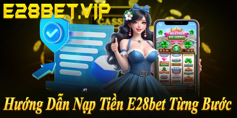 Hướng dẫn nạp tiền E28bet: Đăng nhập → Chọn Nạp → Nhập tiền → Xác nhận, về ngay 30s! 